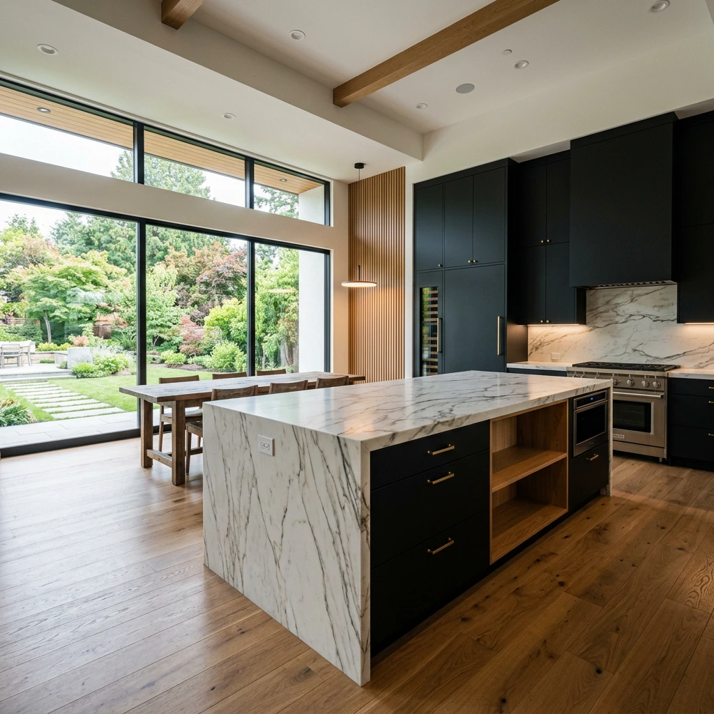 Mictech kitchen and bathroom renovations in Gauteng, a team finishing a remodelled space