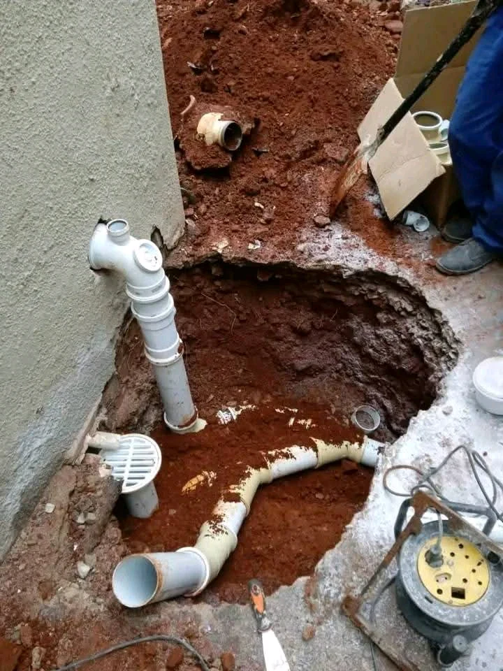 New plumbing pipes installed by a Mictech plumber in Gauteng